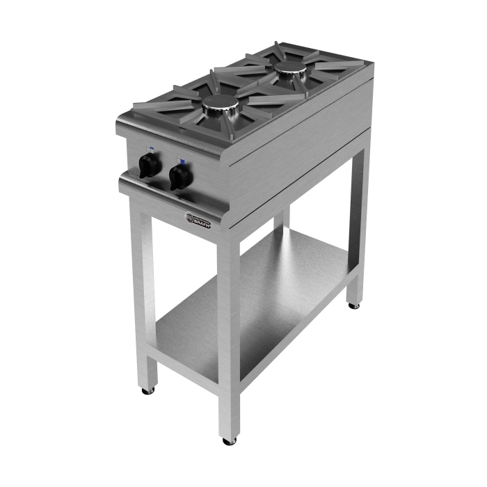 Anafe a Gas 360 de 2 Hornallas Brafh Pan con Pan.