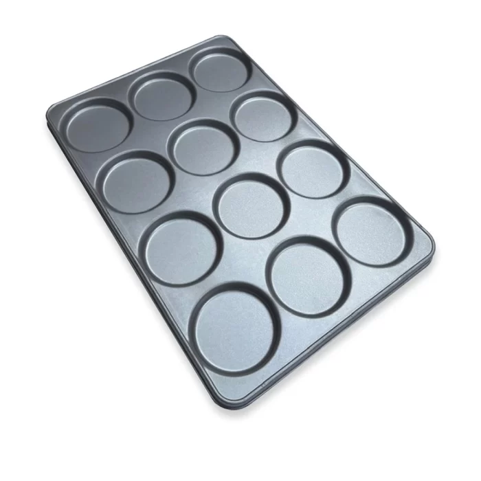 Bandejas Para Pan de Hamburguesa Estampadas – Teflón Negro - Image 2