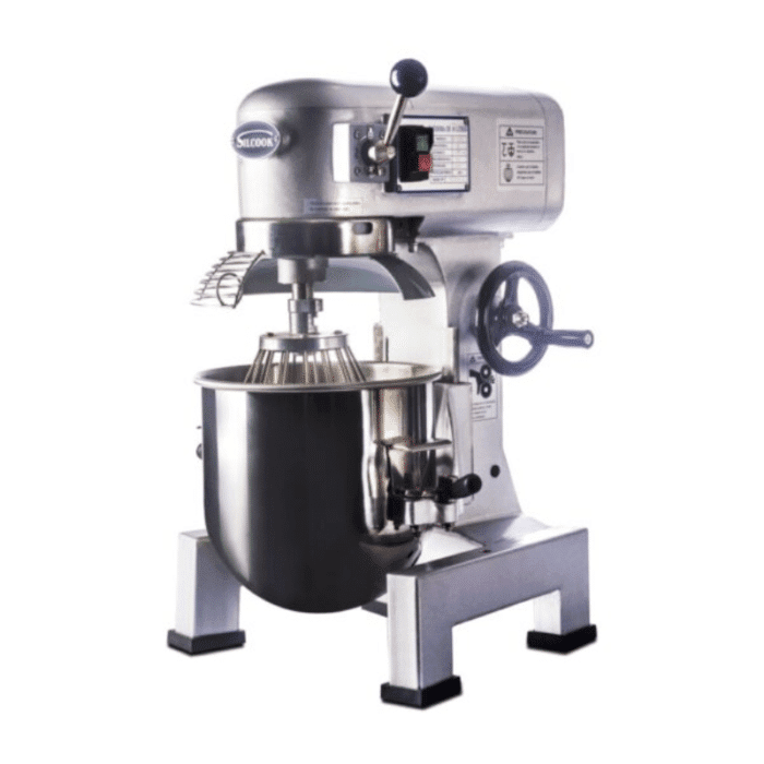 Batidora planetaria 20litros Silcook profesional de acero inoxidable Silcook con accesorios y control manual. Batidora Planetaria De 20 Litros. Batidora planetaria 30litros
