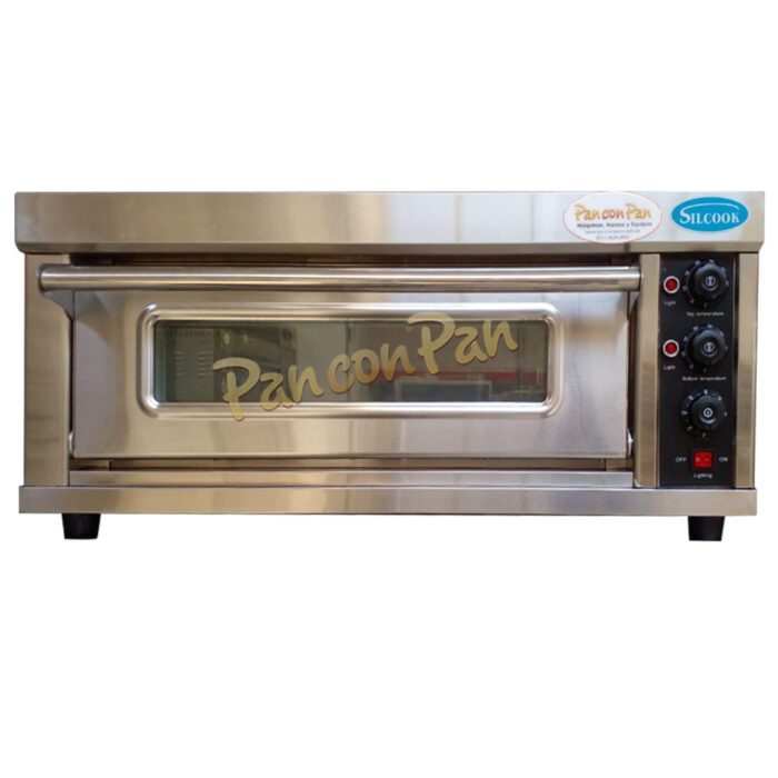 Horno de piso Silcook WFC101D con capacidad para una bandeja de 40 x 60 cm.