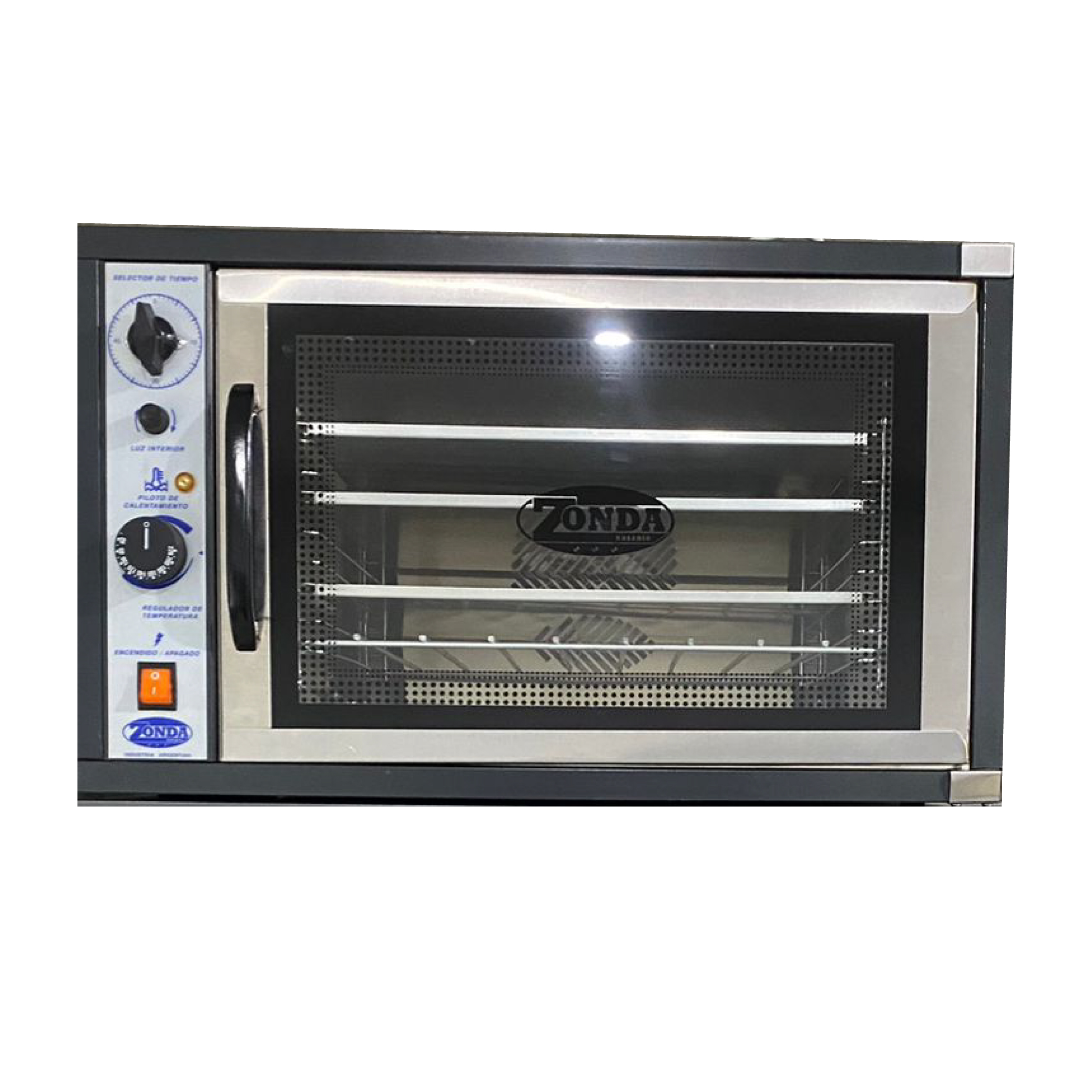 Horno Convector Eléctrico Para 4 Bandejas Pan con Pan.