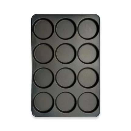Bandeja Hamburguesera 60x40 por 12 moldes de 12 cm de diametro - Estandar Cod. 87369