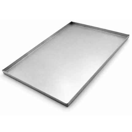Bandeja en aluminio. Espesor 1,2 mm 60x40x2 Con Pestaña Codigo M123