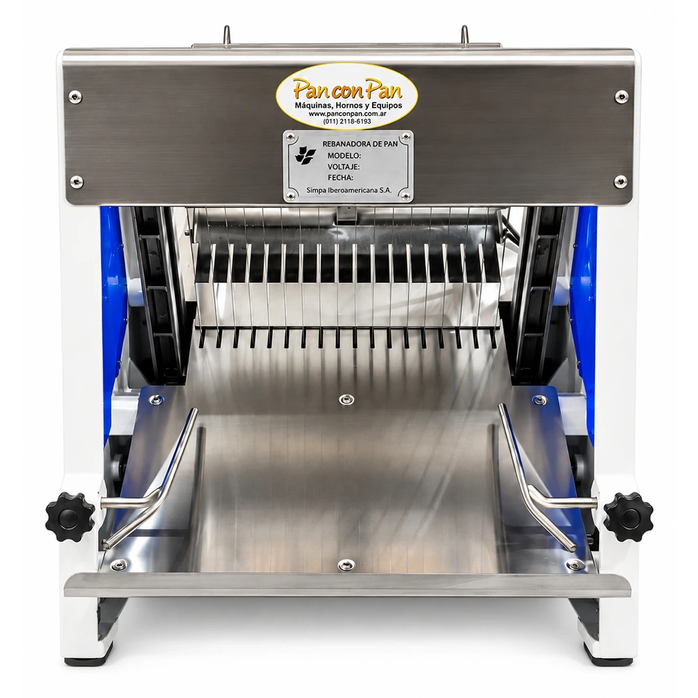Rebanadora de Pan HY18 - Pan Con Pan Frente Rebanadora de Pan Lactal Modelo HY-18 Simpa - Imagen 1
