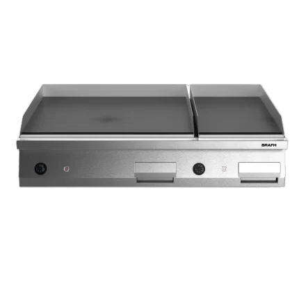 Anafe 1200 electrico plancha AISI 430 esmerilado sin base - Marca BRAFH - Modelo 1200PL1