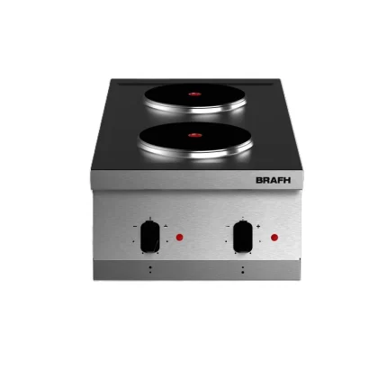 Anafe Eléctrico 400 de 2 Hornallas Brafh sin base Modelo 4002H1