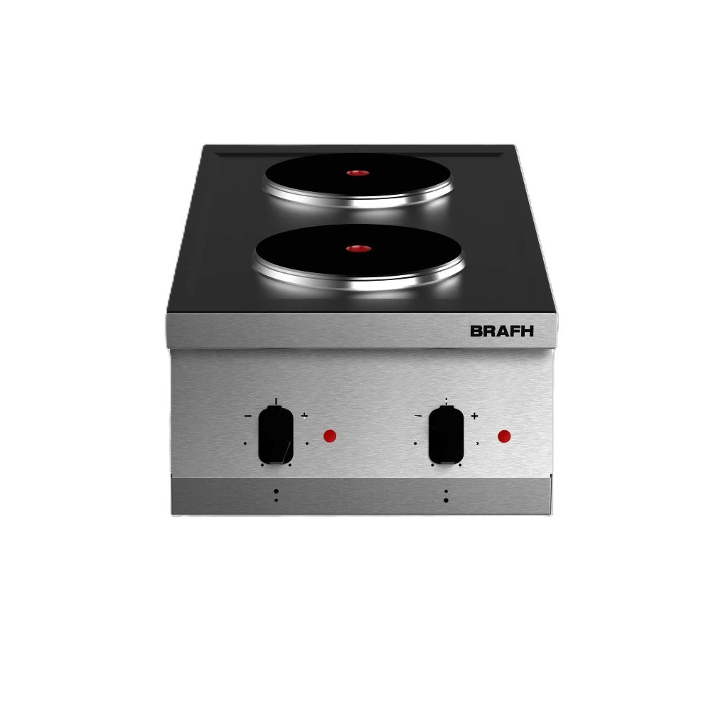 Anafe 400 electrico. 2 hornallas AISI 430 esmerilado sin base- Marca BRAFH Anafe Eléctrico 400 de 2 Hornallas Brafh sin base Modelo 4002H1 - Imagen 1