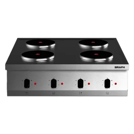 Anafe Eléctrico 800 de 4 Hornallas sin base Brafh Modelo 8004H1